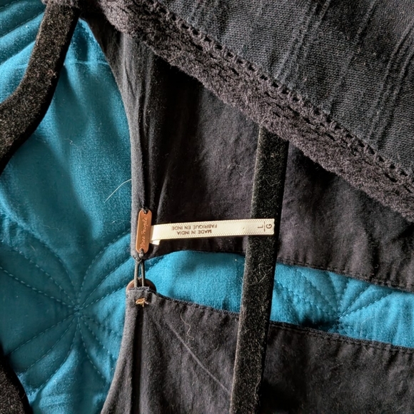 Free People Slow Pace Black Midi Dress - Picture 6 of 7